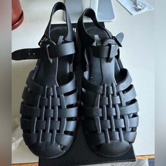 Melissa Possession Black Sandal Size 8 - Picture 3 of 5